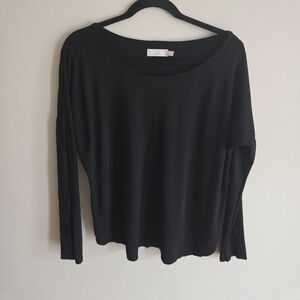 Nation LTD Los Angeles Long Sleeve T-Shirt One Size Black  Made In The USA